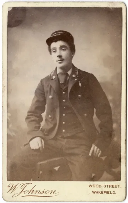 Framed Print : Young Victorian railwayman in his uniform Framed Print : Young Victorian railwayman in his uniform