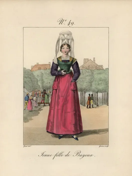 Framed Print : Young woman of Bayeux Framed Print : Young woman of Bayeux