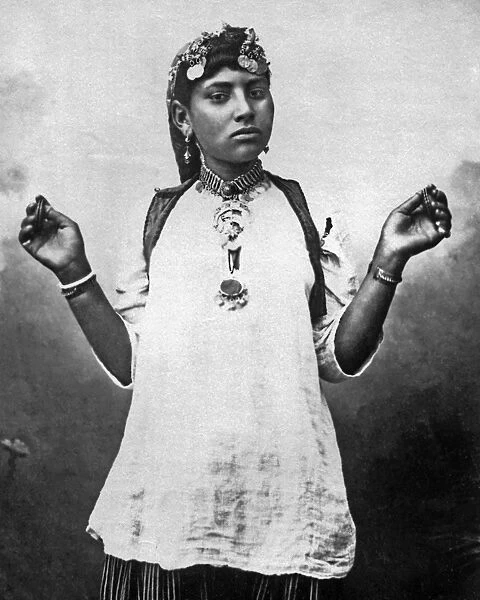 Young woman with castanets, Egypt
