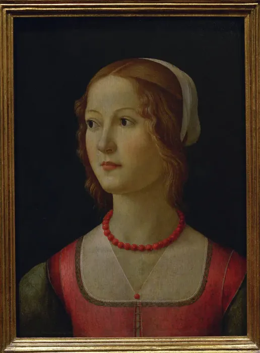 Framed Print : Young Woman, circa 1490, by Domenico Ghirlandaio Framed Print : Young Woman, circa 1490, by Domenico Ghirlandaio