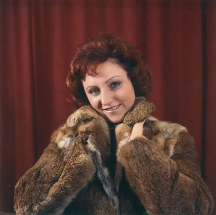 Framed Print : Young woman in a fur coat Framed Print : Young woman in a fur coat