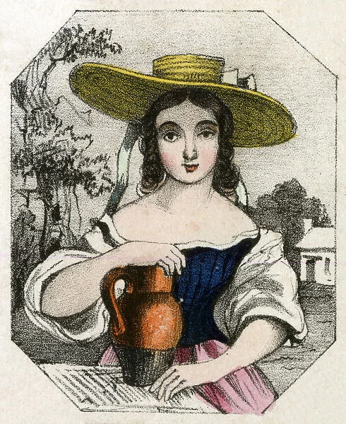 Young woman with a jug