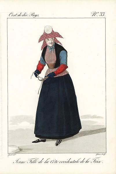 Young woman of the west coast of Friesland