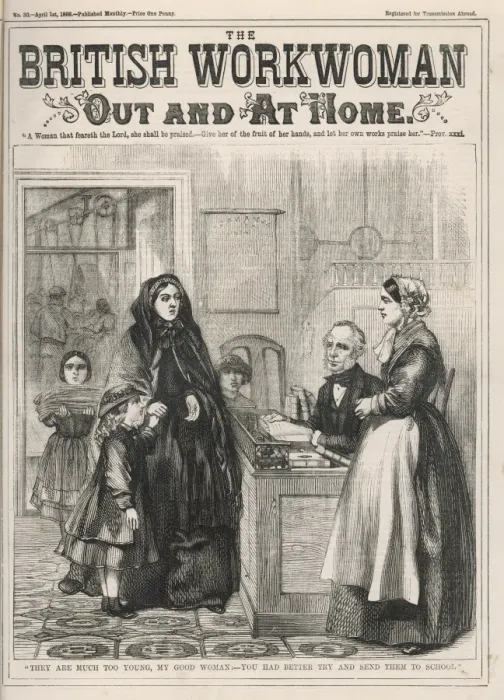 Framed Print : Too Young to Work 1866 Framed Print : Too Young to Work 1866