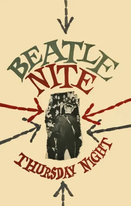 Framed Print : Youth club poster, Beatles night Framed Print : Youth club poster, Beatles night