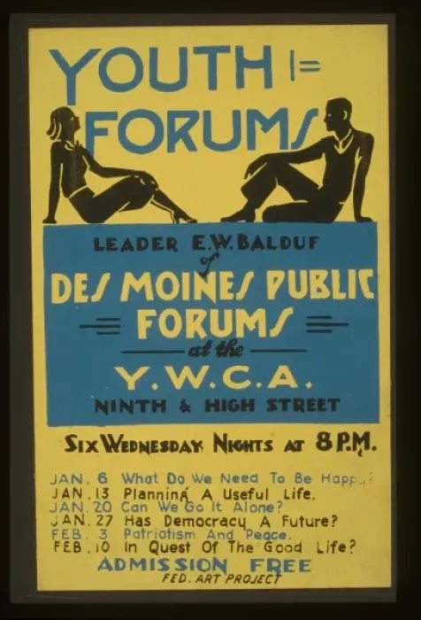 Framed Print : Youth forums Leader EW Balduf of Des Moines Public Forums Framed Print : Youth forums Leader EW Balduf of Des Moines Public Forums