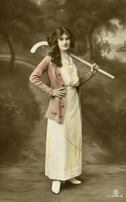 Framed Print : Youthful British Beauty holding her hockey stick Framed Print : Youthful British Beauty holding her hockey stick