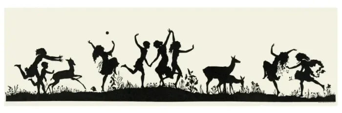 Framed Print : Youthful mirth silhouette Framed Print : Youthful mirth silhouette