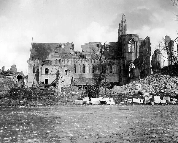 Ypres Cathedral, Belgium, Western Front, WW1