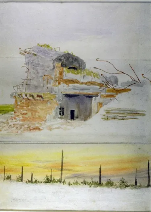 Framed Print : Ypres - German bunker with observation post on top Framed Print : Ypres - German bunker with observation post on top