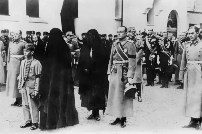Framed Print : Yugoslavian Royal Family attending funeral King Alexander s Framed Print : Yugoslavian Royal Family attending funeral King Alexander s
