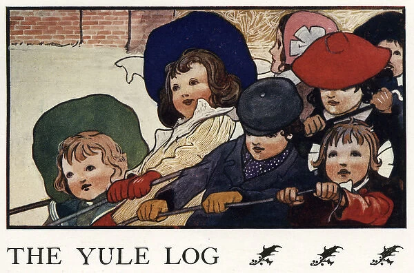 The yule log by Charles Robinson