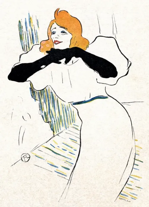 Framed Print : Yvette Guilbert / Lautrec Framed Print : Yvette Guilbert / Lautrec