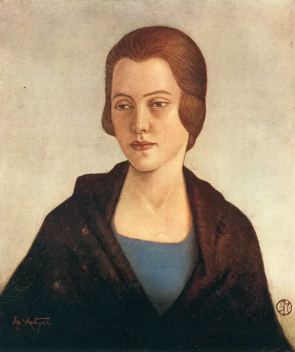 Framed Print : Yvonne. A portrait oil painting of Yvonne, a young woman with brown hair Framed Print : Yvonne. A portrait oil painting of Yvonne, a young woman with brown hair