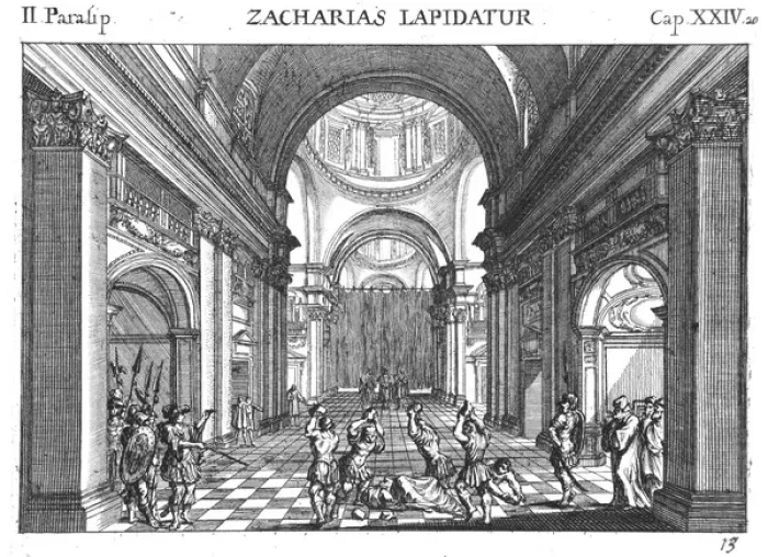 Framed Print : Zacharias (Zechariah) (Hebrew Prophet) stoned Framed Print : Zacharias (Zechariah) (Hebrew Prophet) stoned