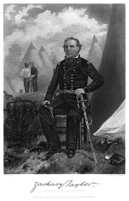 Framed Print : Zachary Taylor (Chappel) Framed Print : Zachary Taylor (Chappel)