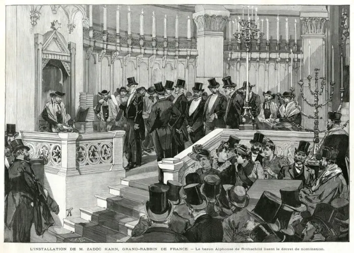 Framed Print : Zadoc Kahn installed as Chief Rabbi of France 1890 Framed Print : Zadoc Kahn installed as Chief Rabbi of France 1890