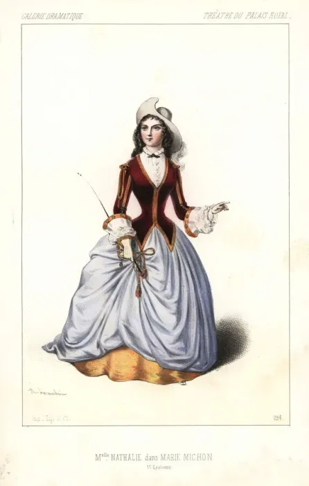 Framed Print : Zaite-Nathalie Martel or Mlle Nathalie in Framed Print : Zaite-Nathalie Martel or Mlle Nathalie in