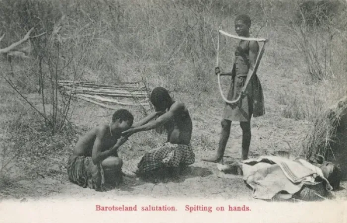 Framed Print : Zambia - Spitting on Hands Greeting Framed Print : Zambia - Spitting on Hands Greeting