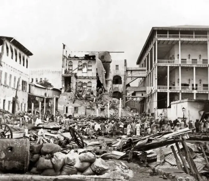 Framed Print : Zanzibar, after the bombardment in 1896 (Anglo-Zanzibar War) Framed Print : Zanzibar, after the bombardment in 1896 (Anglo-Zanzibar War)