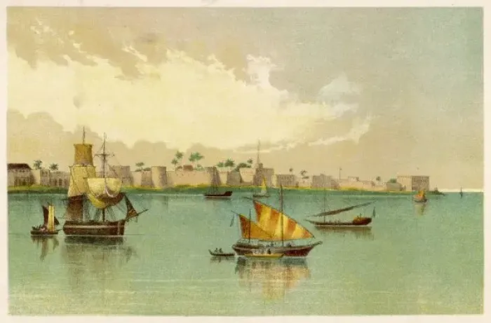 Framed Print : Zanzibar from the Sea Framed Print : Zanzibar from the Sea