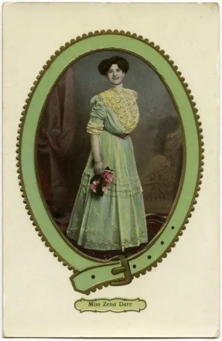 Framed Print : Zena Dare (1887 1975), English singer and actress who was famous for her Framed Print : Zena Dare (1887 1975), English singer and actress who was famous for her