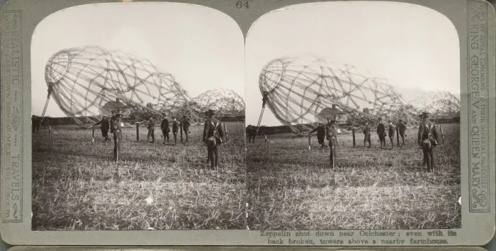 Framed Print : Zeppelin. 3D Stereoscopic Image, the Remains of a Zeppelin Airship Structure Framed Print : Zeppelin. 3D Stereoscopic Image, the Remains of a Zeppelin Airship Structure