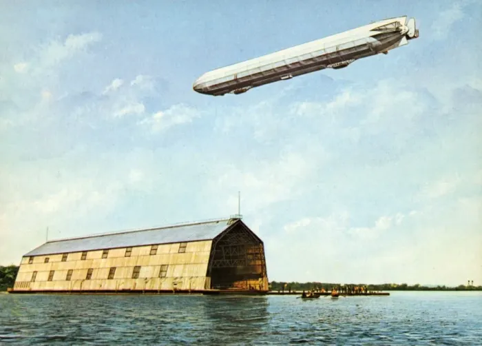 Framed Print : Zeppelin Lz 4 / Postcard Framed Print : Zeppelin Lz 4 / Postcard