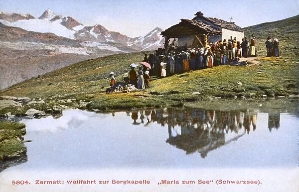 Zermatt - pilgrimage to the mountain chapel Maria zum See