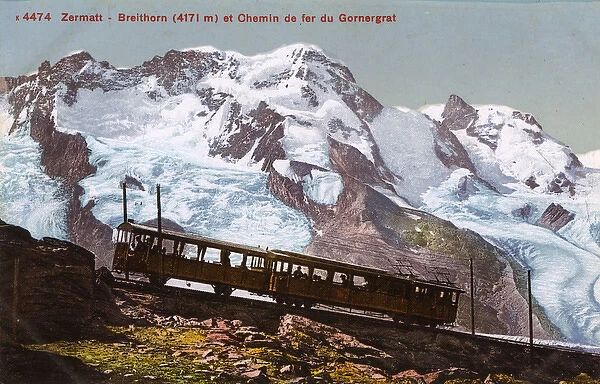 Zermatt - Switzerland - Breithorn and the Gornergrat Railway