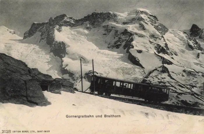 Framed Print : Zermatt - Switzerland - Breithorn and the Gornergrat Railway Framed Print : Zermatt - Switzerland - Breithorn and the Gornergrat Railway