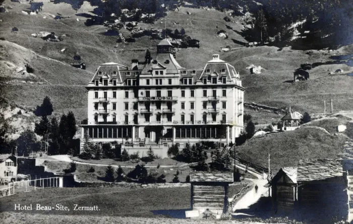 Framed Print : Zermatt, Switzerland - Hotel Beau-Site Framed Print : Zermatt, Switzerland - Hotel Beau-Site