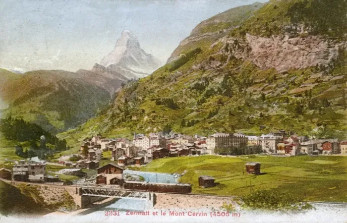 Framed Print : Zermatt, Switzerland and the Matterhorn - Bridge over Vispe Framed Print : Zermatt, Switzerland and the Matterhorn - Bridge over Vispe