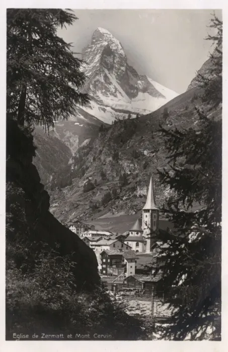 Framed Print : Zermatt - Switzerland with Matterhorn at rear Framed Print : Zermatt - Switzerland with Matterhorn at rear