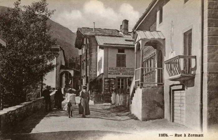 Framed Print : Zermatt, Switzerland - A street Framed Print : Zermatt, Switzerland - A street