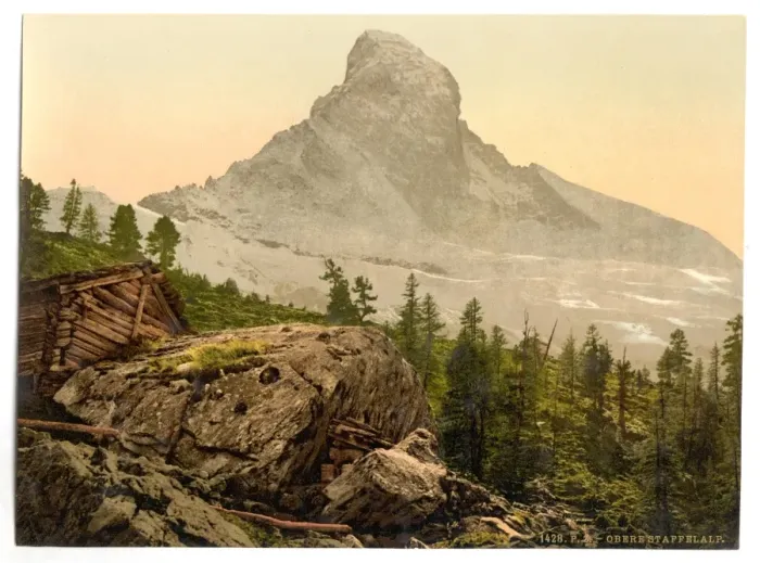 Framed Print : Zermatt, Upper Staffelalp, with Matterhorn after sunset, Val