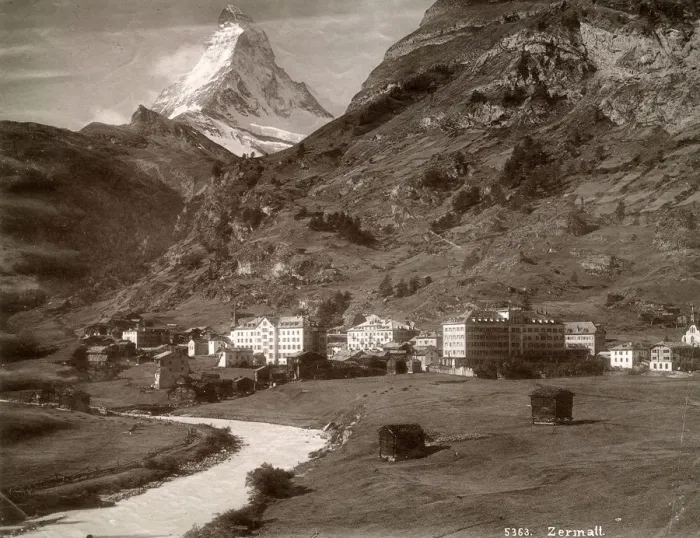 Framed Print : Zermatt, Valais canton, Switzerland - View toward Matterhorn