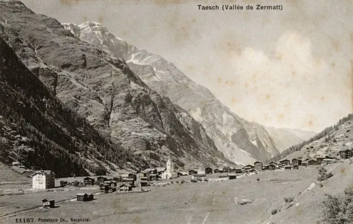 Framed Print : Zermatt Valley, Switzerland - Taesch Framed Print : Zermatt Valley, Switzerland - Taesch