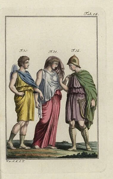 Zethus with lyre, Amphion in Greek shoes