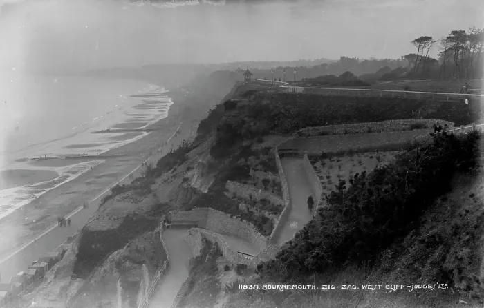 Framed Print : Zig-Zag Path at West Cliff, Bournemouth Framed Print : Zig-Zag Path at West Cliff, Bournemouth