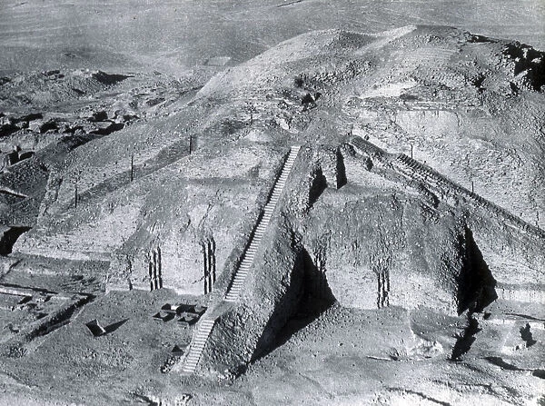 The Ziggurat of Ur, Iraq, aerial view