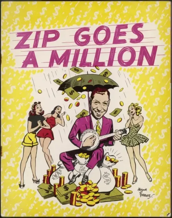 Framed Print : Zip Goes a Million / George Formby Framed Print : Zip Goes a Million / George Formby
