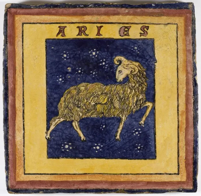 Framed Print : Zodiac Tile / Aries Framed Print : Zodiac Tile / Aries