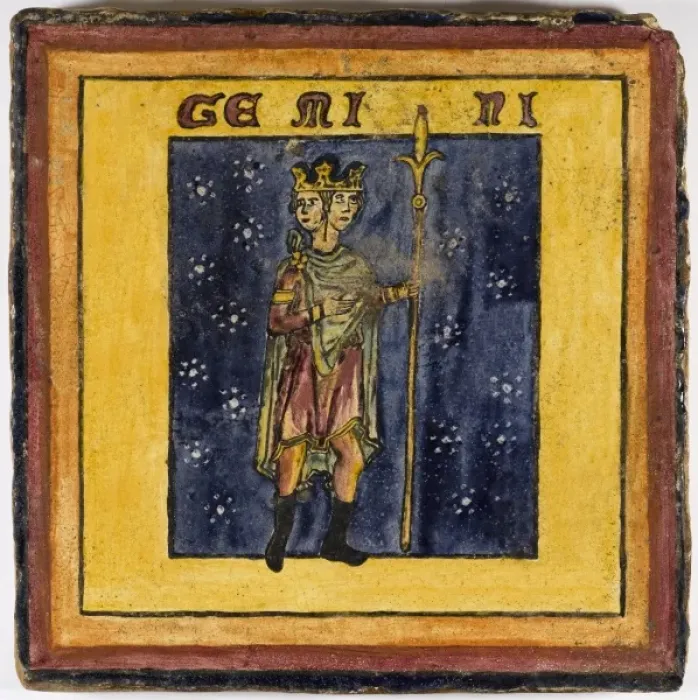 Framed Print : Zodiac Tile  /  Gemini