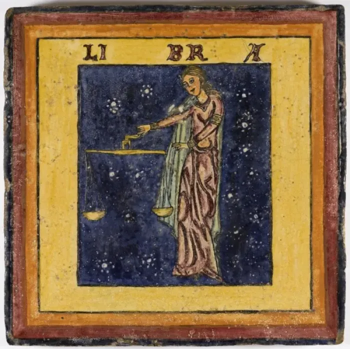 Framed Print : Zodiac Tile / Libra Framed Print : Zodiac Tile / Libra