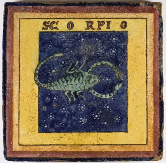 Framed Print : Zodiac Tile / Scorpio Framed Print : Zodiac Tile / Scorpio