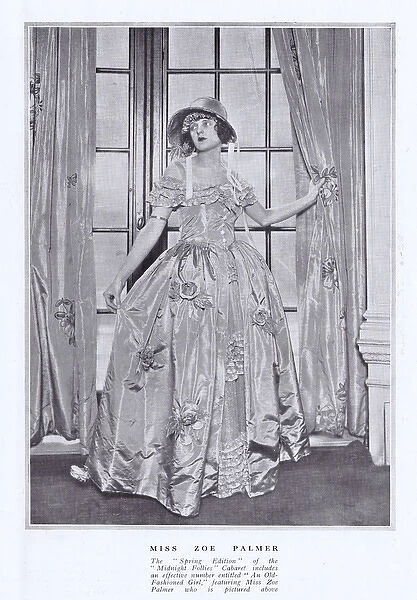 Zoe Palmer in her exotic Victorian gown for the Old Fashione