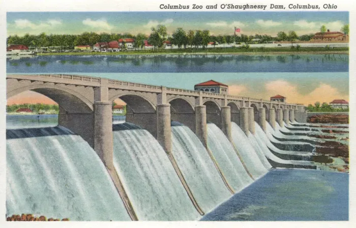 Framed Print : Zoo and O Shaughnessy Dam, Columbus, Ohio, USA Framed Print : Zoo and O Shaughnessy Dam, Columbus, Ohio, USA