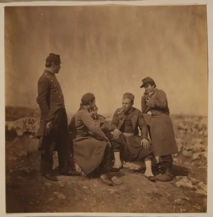 Framed Print : Zouaves & soldiers of the line Framed Print : Zouaves & soldiers of the line