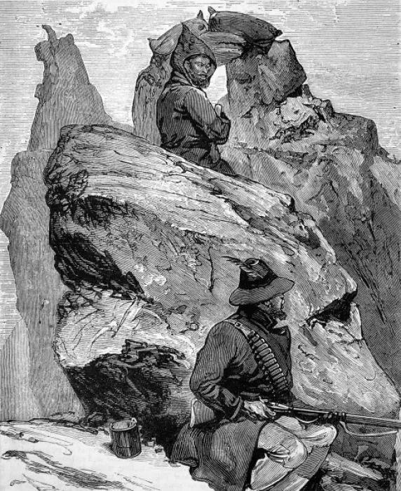 Framed Print : The Zulu war. The End of the Zulu war. The Siege of Morosi s Framed Print : The Zulu war. The End of the Zulu war. The Siege of Morosi s